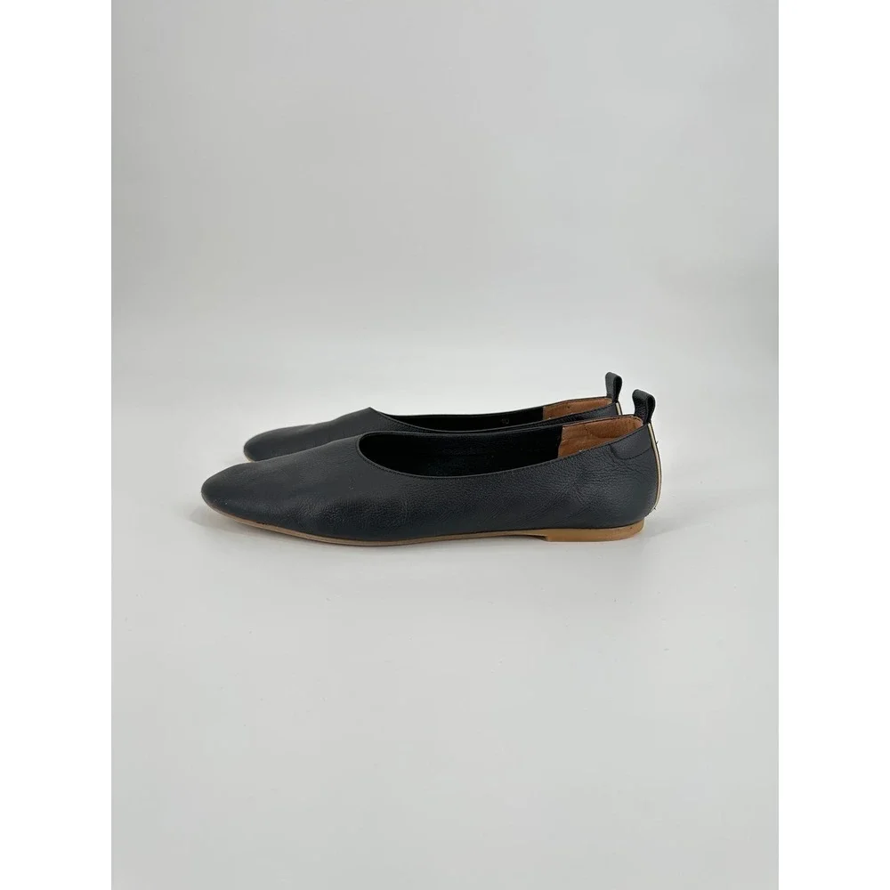 Everlane The Day Glove Black Italian Leather Ballet Flats Womens Size 10